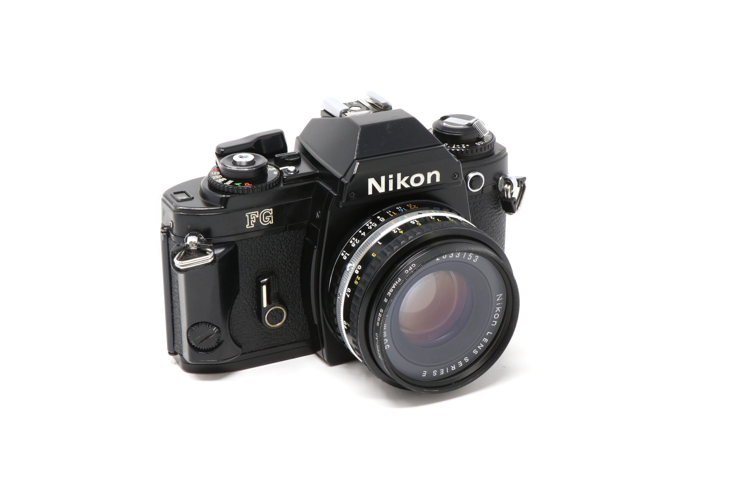Nikon FG 35mm Film Camera (Black) with 50mm lens – Relics
