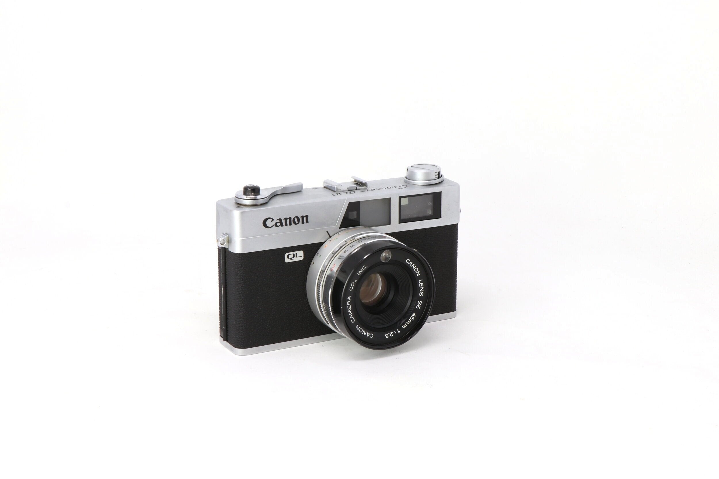 Canon Canonet QL 25 35mm Film Camera with 45mm fixed lens – Relics