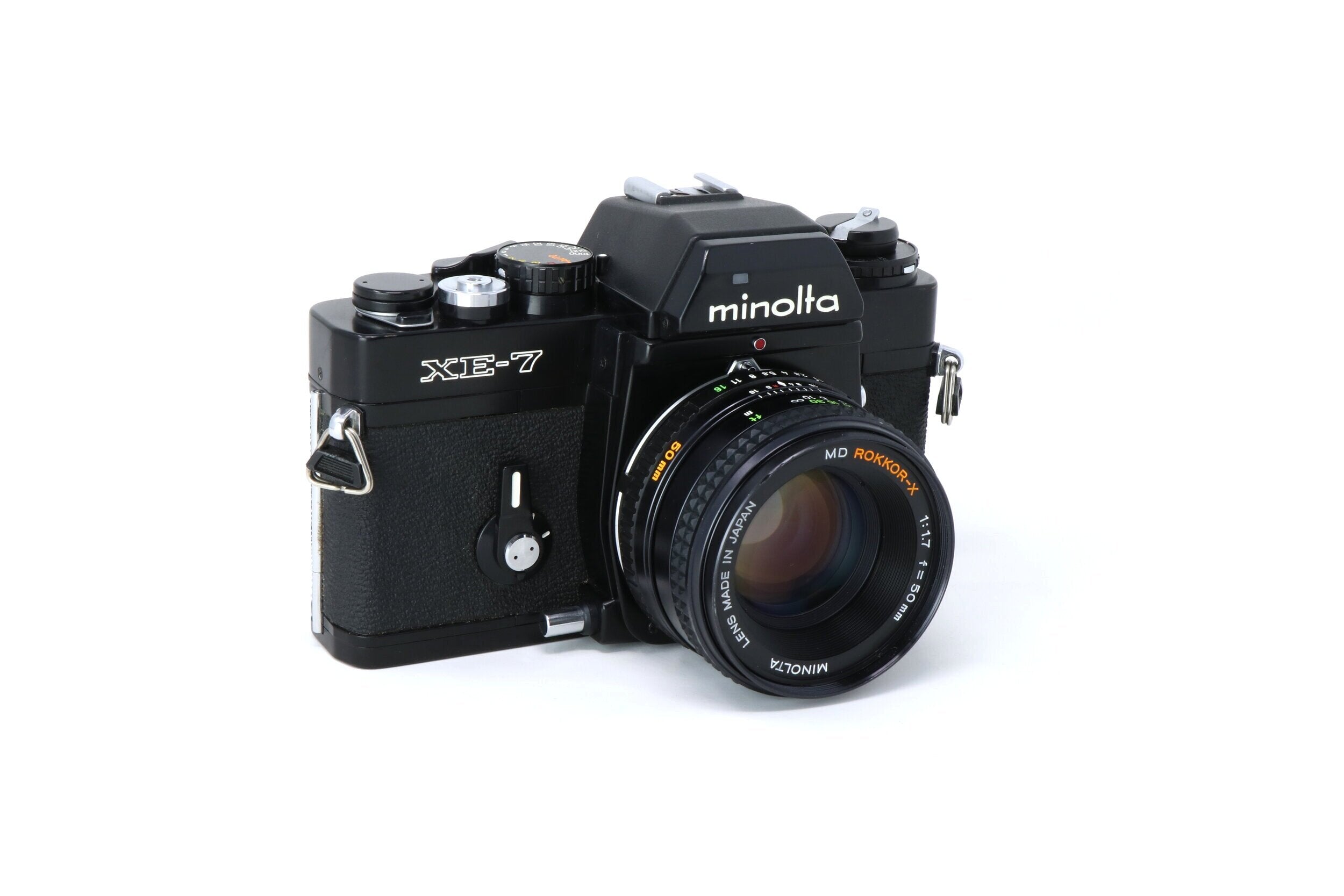 Minolta XE-7 35mm Film Camera with 50mm Lens (1974) – Relics