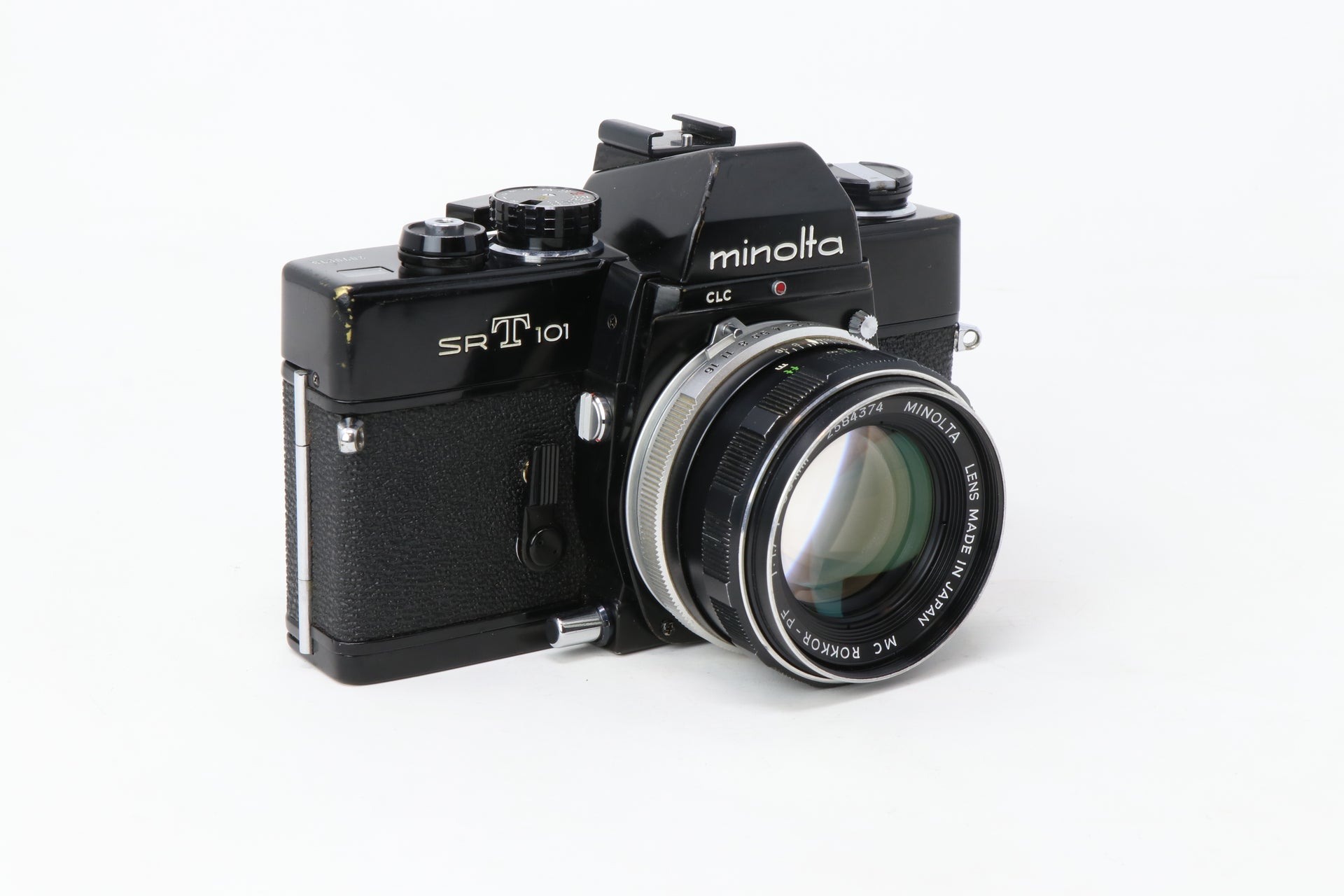 Minolta SRT 101 35mm Film Camera (BLACK) with 50mm lens (1969 